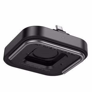 Pöytälaturi Hoco 2in1 USB-C PD QC 3A 30W + langaton lataus 5W CQ16B - musta