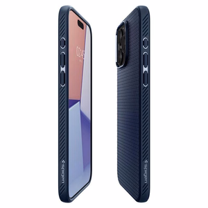 Spigen Liquid Air Suojakuori iPhone 15 Pro Max:lle - laivastonsininen