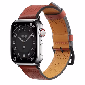 Nahkainen Hihna Apple Watch 38 / 40 / 41 mm ranneke - punainen