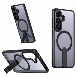 Hybrid Armor X Case for Samsung Galaxy A36 / A37 with Stand Compatible with MagSafe - Black