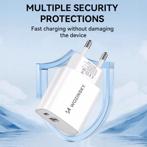 Charger Wozinsky (WGWCW) (1xUSB-C;1xUSB 3A 20W) white