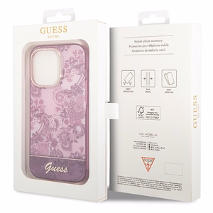 Guess Porcelain Collection Suojakuori iPhone 14 Pro Max:lle - fuksia
