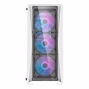Darkflash DK352 Plus computer case (black and white) + 4 ARGB fans