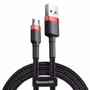 Baseus Cafule Micro USB -kaapeli 2A 3m (musta+punainen)