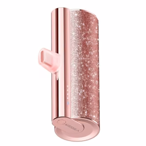 Varavirtalähde Veger PlugOn (W0573) PD QC3.0 2,4A 12W 5000 mAh sisäänrakennetulla USB-C-liittimellä vaaleanpunainen