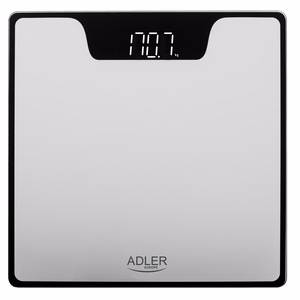 Adler AD 8174S – elektroninen henkilövaaka, 180 kg, 100 g, hopea