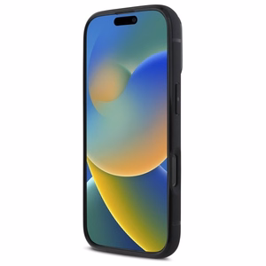 BMW Sign Nahkainen Korttipaikkakuori iPhone 16 Pro Max:lle - Musta