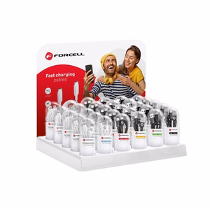 Kaapeli USB A - USB C Forcell F-Energy 2,1A Tube 1 m C319 musta