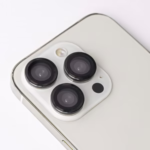 Set of lens glasses for Samsung Galaxy S24 Ultra black frame (5 pcs)
