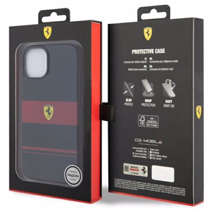 Ferrari FEHMP14SUCOK iPhone 14 6.1 musta/musta suojakuori IMD Combi Magsafe