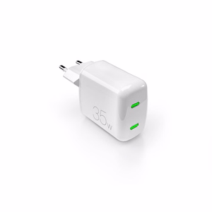 Puro MiniPro 35W GaN 2xUSB-C Wall Charger - White