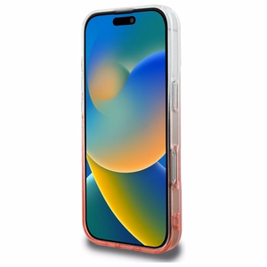 Guess IML Glitter Gradient MagSafe Suojakuori iPhone 16 Pro:lle - vaaleanpunainen