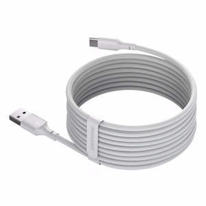 USB - USB Type-C -kaapelisarja, 2 kpl, Power Delivery Quick Charge 40W 5A, 1,5 m, valkoinen