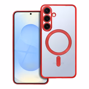 Electro Mag Cover case for Samsung S25 Plus compatible with MagSafe red
