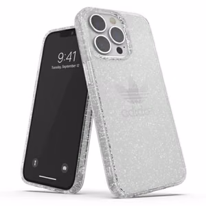Adidas OR Suojaava selkeä kotelo Glitter iPhone 13 Pro / iPhone 13 - läpinäkyvä hopea