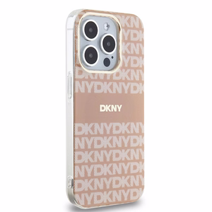 DKNY IML Mono ja Raita MagSafe Suojakuori iPhone 14 Pro:lle - vaaleanpunainen