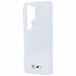 BMW IML Shockproof Metal Logo MagSafe Case for Samsung Galaxy S26 Ultra - Transparent