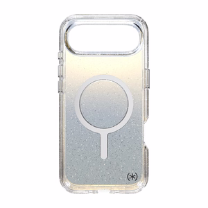Speck Presidio Lux Glitter MagSafe suojakuori iPhone Air -laitteelle, Clear / Hyper Mirror Glitter -värinen