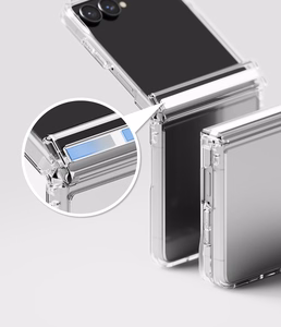 Ringke Fusion Flap suojakuori mallille Samsung Galaxy Z Flip 8 – läpinäkyvä