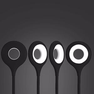 Mini Wozinsky langaton LED-lukuvalo klipsillä + USB-C kaapeli - musta