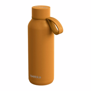 Quokka Solid With Strap -termospullo ruostumattomasta teräksestä, 510 ml, Mustard