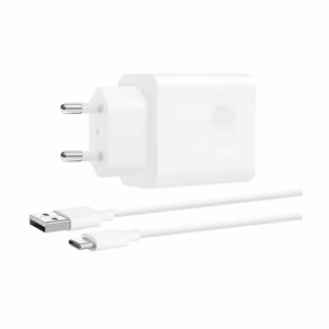 Laturi Huawei CP404B SuperCharge 22,5W USB-A + USB-A–USB-C-kaapeli 1,0 m valkoinen