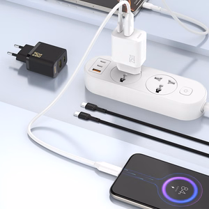 Dudao A26T GaN 25W USB-A, USB-C Charger - Black
