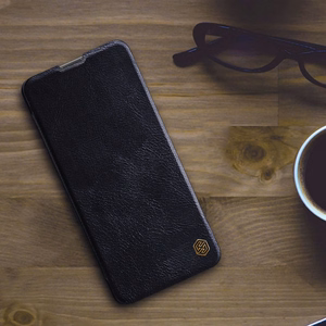 Nillkin Qin Asia Asia Xiaomi Redmi Note 11T 5G / Note 11S 5G / Note 11 5G (Kiina) / Poco M4 Pro 5G Camera Cover Holster Cover Flip Case Brown