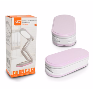Collapsable LED desk Lamp 10W, 3000/4500/6000K, 1200mAh, pink, LTC