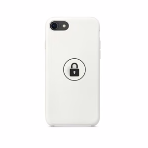 Puhelimen suojakuori "Silicone Case" mallille Apple iPhone SE 2020 / valkoinen / pakkauksessa