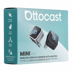 Ääniadapteri autoon OTTOCAST Mini Cube T3 (CarPlay Android auto) musta