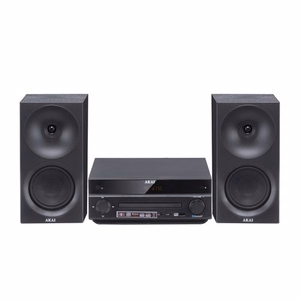 AKAI AM-301B – mikro-Hi-Fi-järjestelmä, 40 W (2 × 20 W), CD/MP3, Bluetooth, USB, FM, AUX, musta