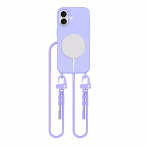 Tech-Protect MagNecklace MagSafe Suojakuori kaulanauhasolmulla iPhone 16:lle - Violetti