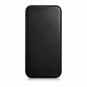 iCarer CE Öljyvaha Premium Nahka Folio Case Nahkakotelo iPhone 14 Plus Magneettinen Flip MagSafe Musta (AKI14220707-BK)