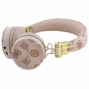 Guess GUBH70EPOSMW Bluetooth ENC -kuulokkeet, Peony Script, ruskeat