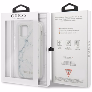Guess Marble Suojakuori iPhone 12 mini 5.4" - Valkoinen