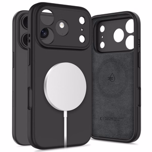 Tech-Protect Silikoninen MagSafe Suojakuori iPhone 17 Pro:lle - musta