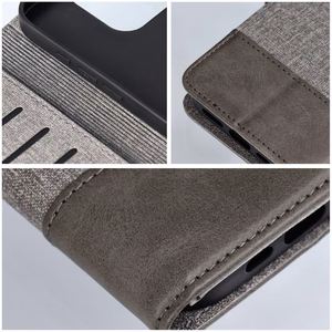 Flip-suojakuori iPhone 17:lle Gomma Book harmaa