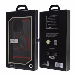 Audi IML Sport MagSafe iPhone 16 Pro 6.3" Musta/Musta Kova Suojakuori AUS-IMLMIP16P-RSQ/D2-BK