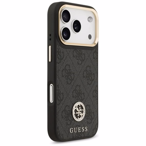 GUESS Suojakuori IPHONE 17 Pro MagSafe GUHMP17LP4GRMDEK (PU W/ 4G Strass Logo) musta