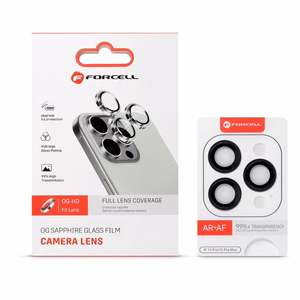 Tempered Glass Camera Lens for Samsung S24 PLUS Forcell Premium black