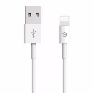 Devia-kaapeli Smart EC080 USB - Lightning 1,0 m 2,1A valkoinen