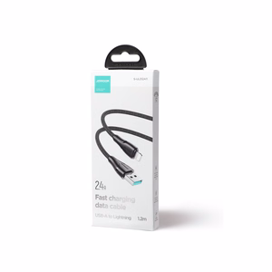 Joyroom Surpass Series A11 USB-A / Lightning 2.4A kaapeli 1.2 m - musta