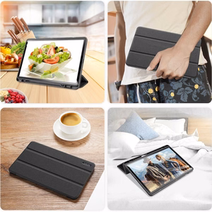 DUX DUCIS Suojakuori DOMO taitettava kynälokerolla Samsung Tab S9:lle - musta