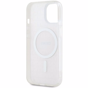 DKNY IML Mono ja Raita MagSafe Suojakuori iPhone 15 Plus / 14 Plus:lle - vaaleanpunainen