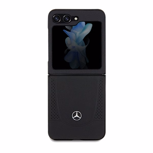 Mercedes nahkainen Urban-suojakuori Samsung Galaxy Z Flip 5:lle - musta