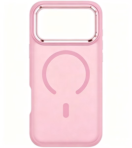Suojakuori laitteelle iPhone 18 Pro / 17 Pro: Forcell F-Protect Smoke Hybrid Premium, MagSafe-yhteensopiva, väri: vaaleanpunainen