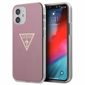 Guess GUHCP12SPCUMPTPI iPhone 12 mini 5.4" pinkki/pinkki kovakotelo Metallic Collection -mallisto
