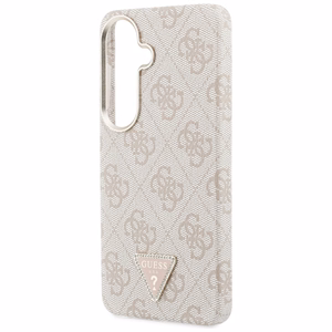 Guess 4G Triangle Logo suojakuori laitteelle Samsung Galaxy S26, MagSafe-yhteensopiva, vaaleanpunainen