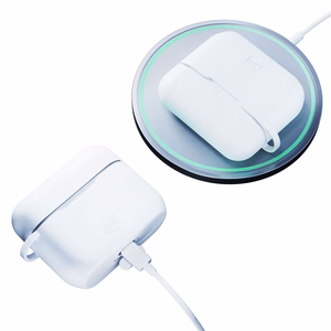 3mk Silicon AirPods suojakuori AirPods Pro / AirPods Pro 2:lle - valkoinen
